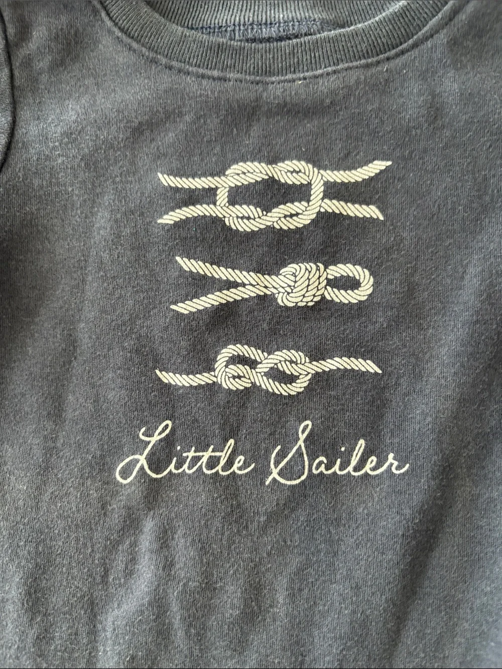 Little Sailor Navy Short-Sleeve Baby One-Piece Romper size 24 months